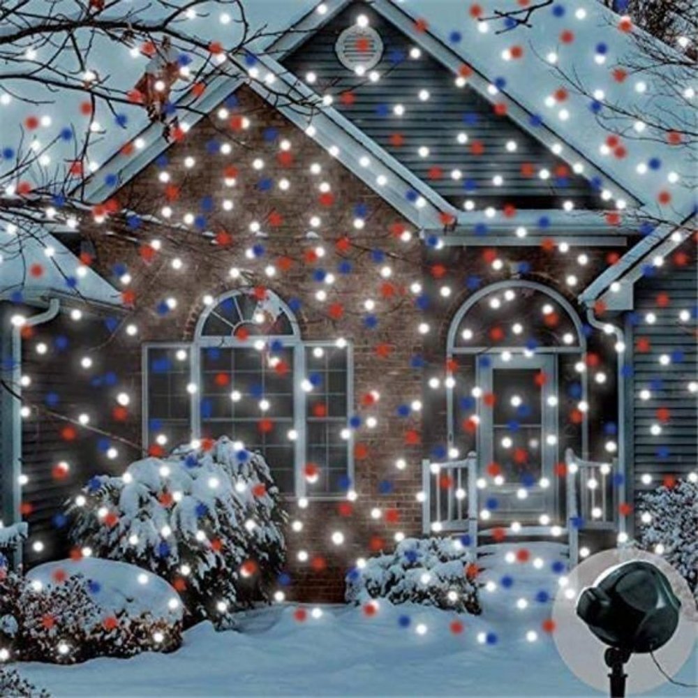 Christmas Projector Lights Multi Function Rotating Falling Snow Projector - Picture 3 of 6
